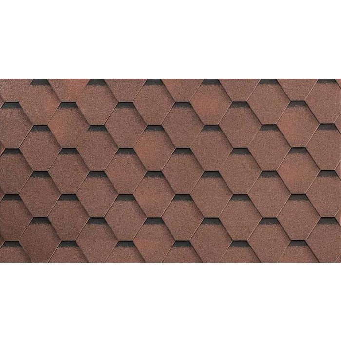 Гибкая черепица однослойная Технониколь Шинглас Комфорт Сальса Личи